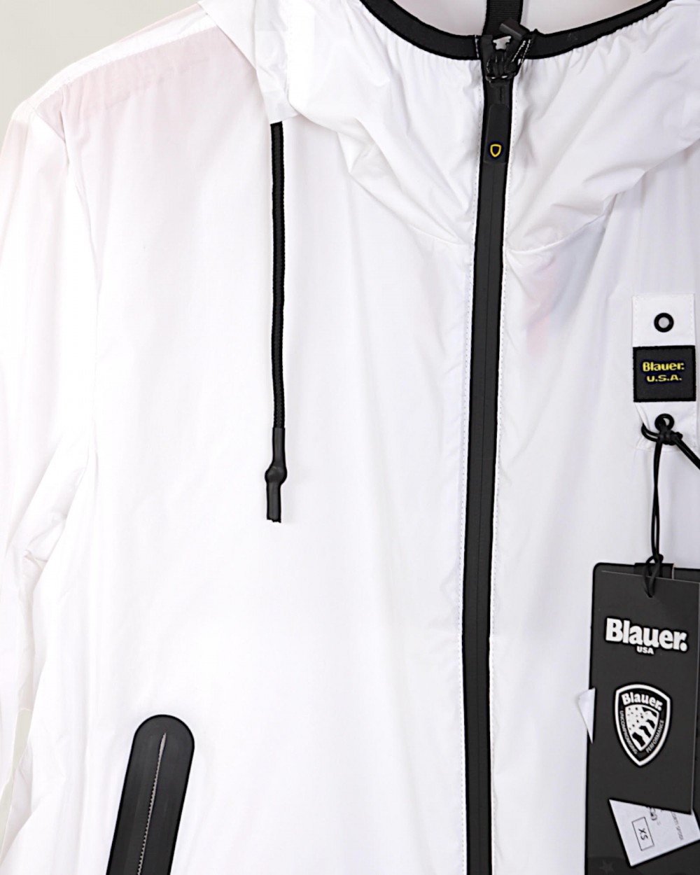 Geaca Blauer Dama Impermeabila cu Gluga Alba