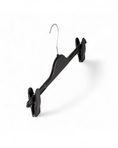 Set 10 umerașe marimea 36cm  cu clips culoare negru