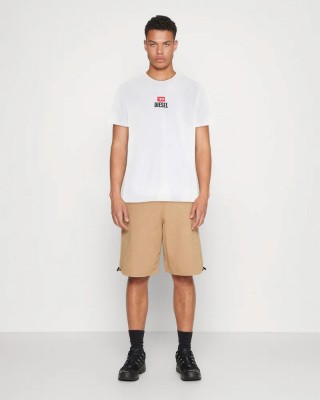 Tricou Diesel T-JUST SMALL NEW D LOGO Barbati Alb