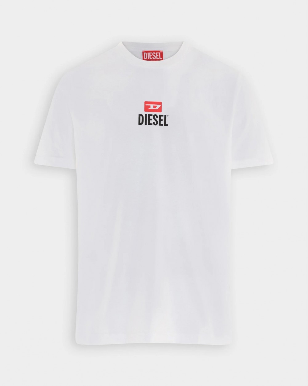 Tricou Diesel T-JUST SMALL NEW D LOGO Barbati Alb Tricou Diesel T-JUST SMALL NEW D LOGO Barbati Alb