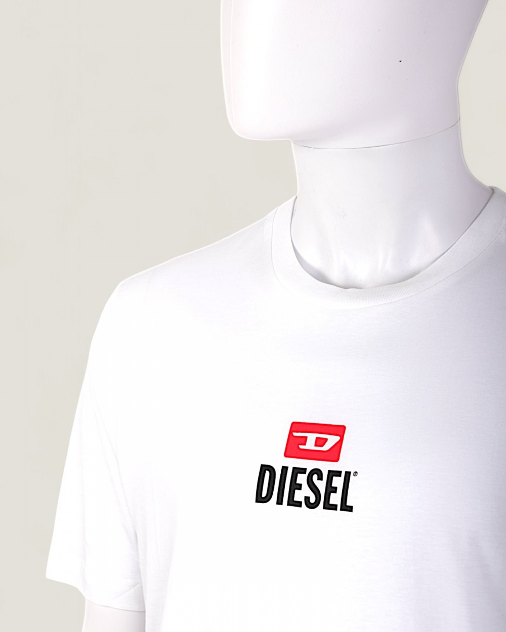 Tricou Diesel T-JUST SMALL NEW D LOGO Barbati Alb
