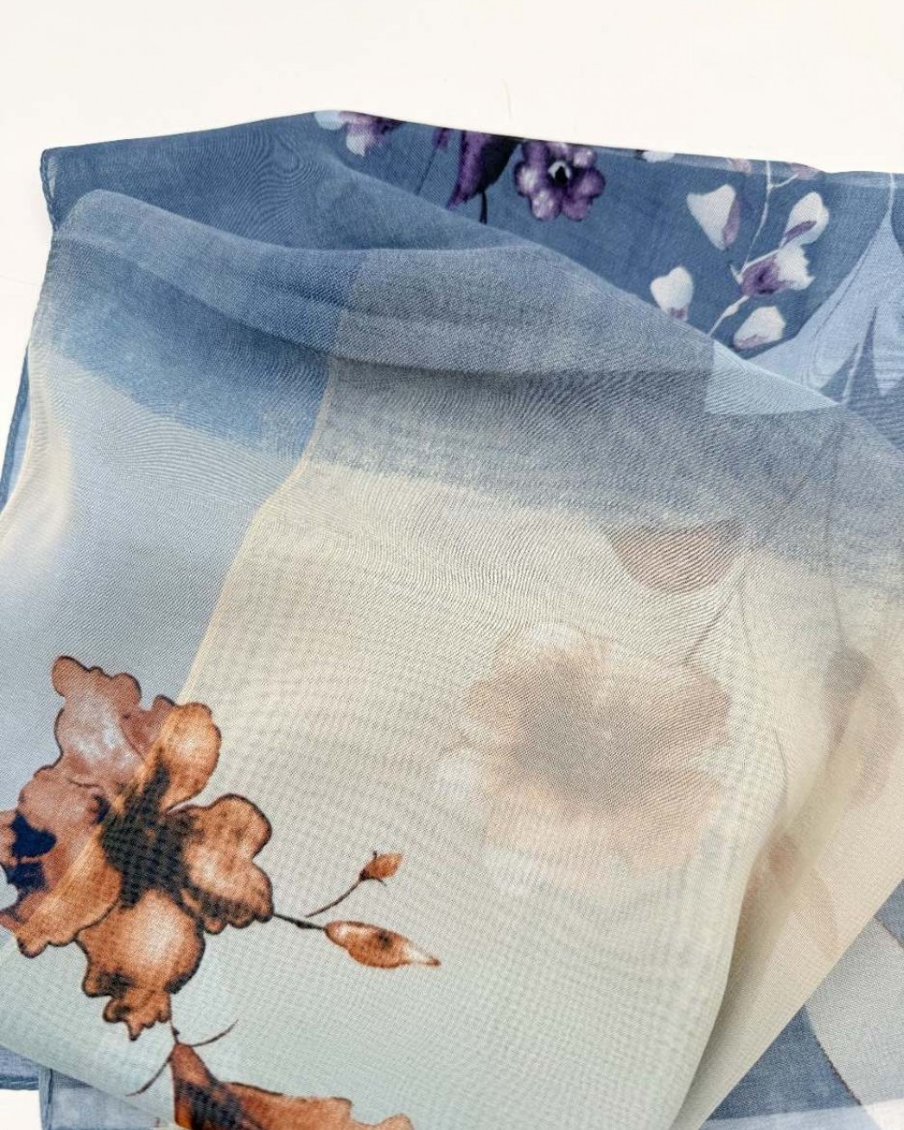 Set esarfa Misty Azure Love: esarfa, semn de carte din piele