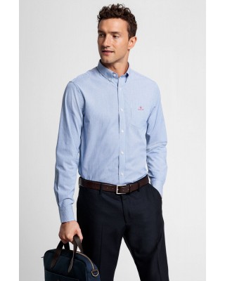 Cămașă GANT bărbați regular fit Micro Stripe Nautical Blue