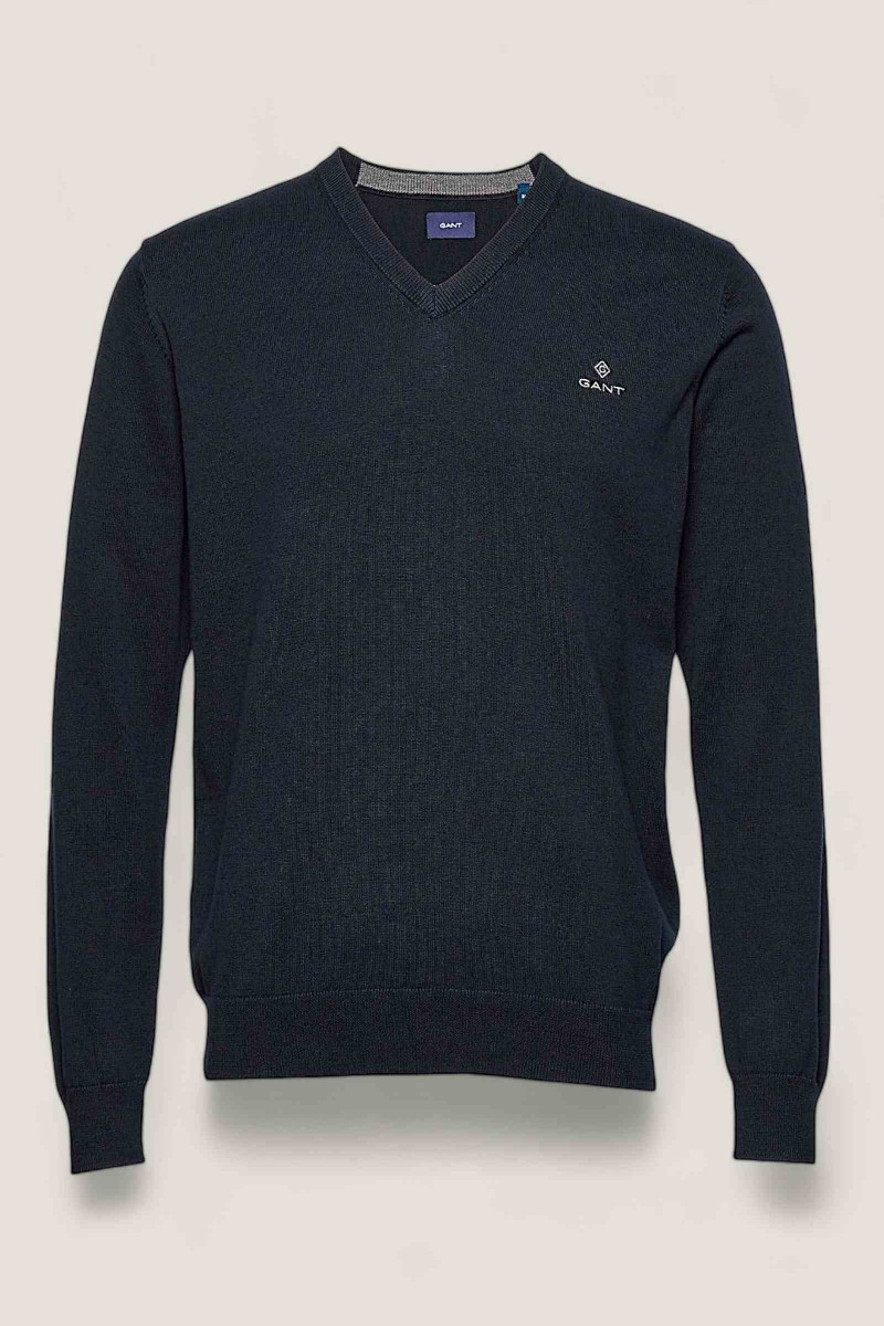 Pulover Barbati Gant Bleumarin Logo Pulover Barbati Gant Bleumarin Logo