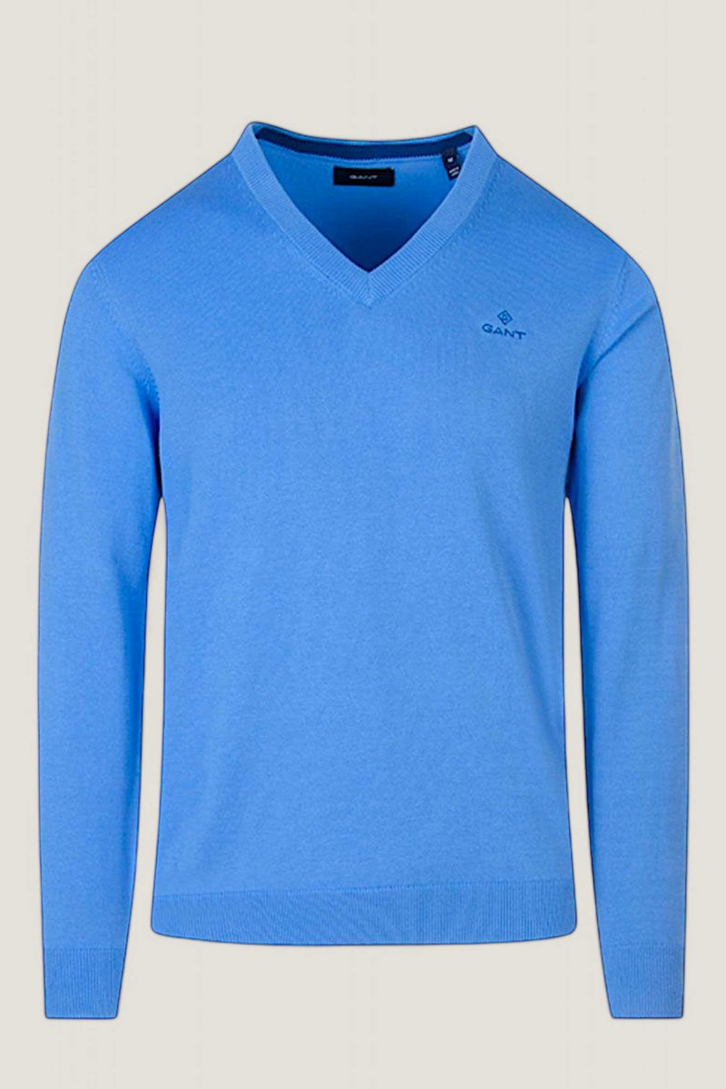 Pulover Barbati Gant Blue Logo Pulover Barbati Gant Blue Logo