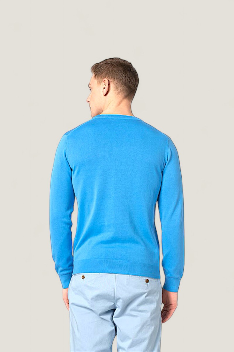 Pulover Barbati Gant Blue Logo Pulover Barbati Gant Blue Logo