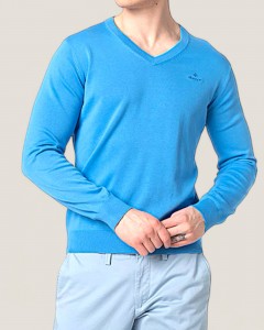 Pulover Barbati Gant Blue Logo