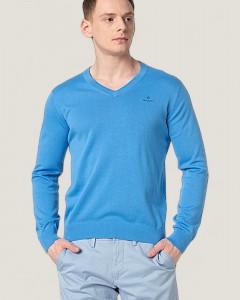 Pulover Barbati Gant Blue Logo