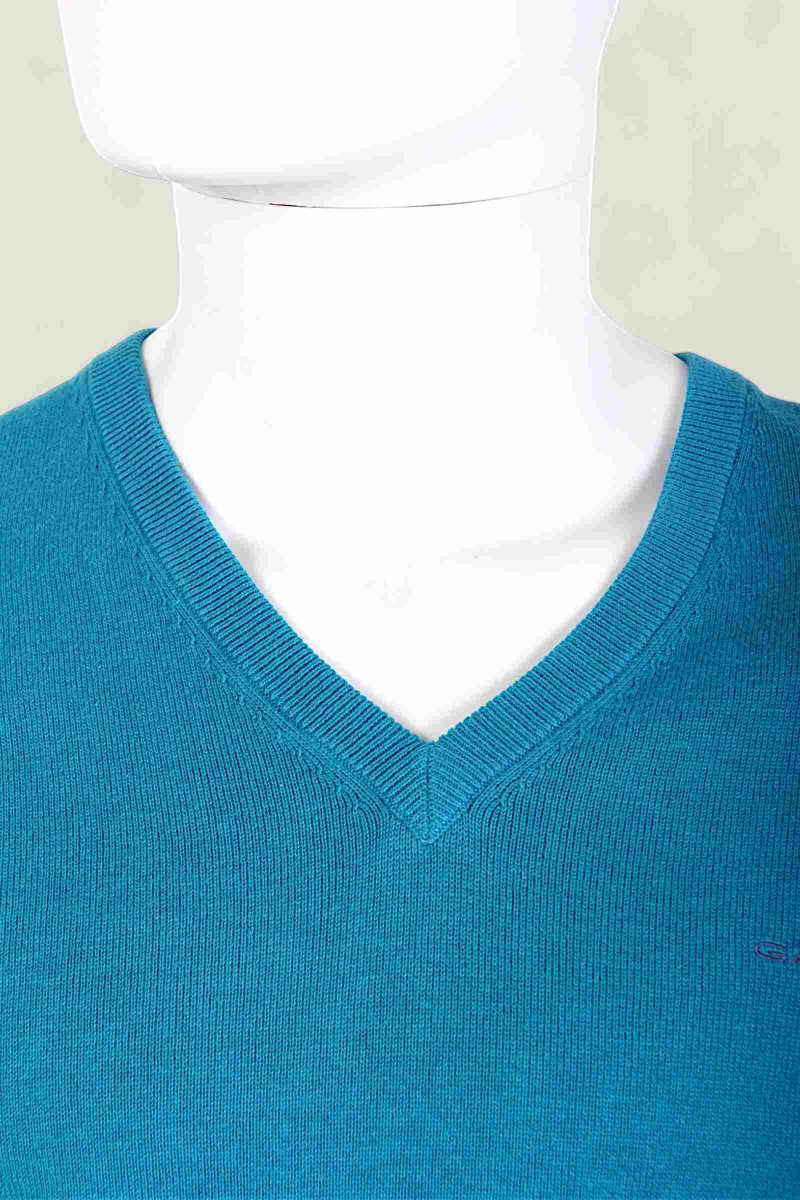 Pulover Barbati Gant Turquoise Logo Pulover Barbati Gant Turquoise Logo