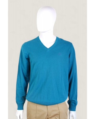 Pulover Barbati Gant Turquoise Logo