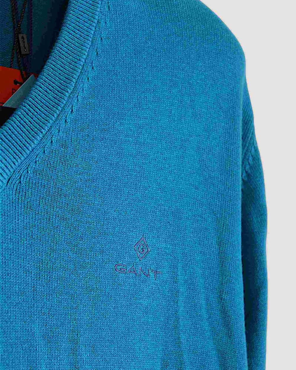 Pulover Barbati Gant Turquoise Logo