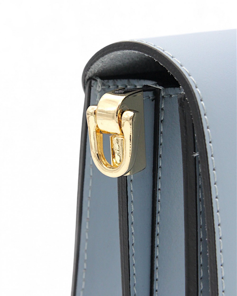 Geanta Crossbody Piele Naturala Made in Italy Blue