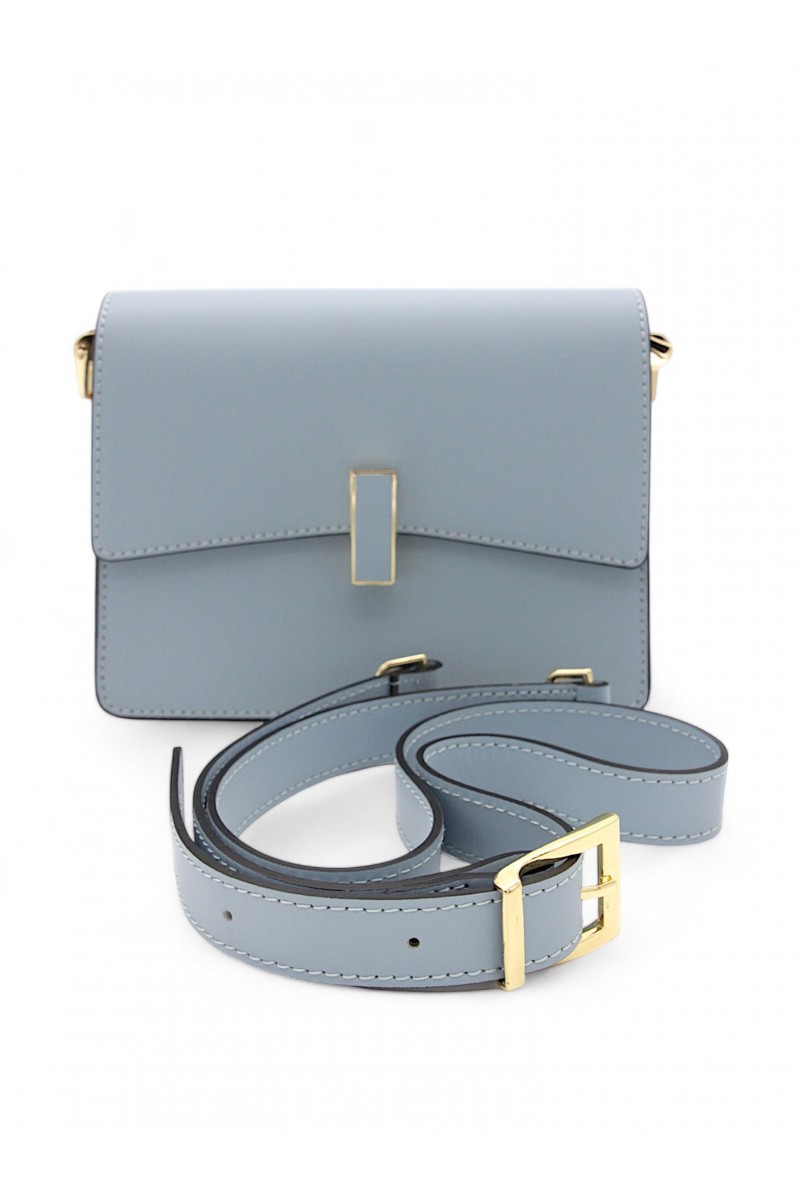 Geanta Crossbody Piele Naturala Made in Italy Blue Geanta Crossbody Piele Naturala Made in Italy Blue