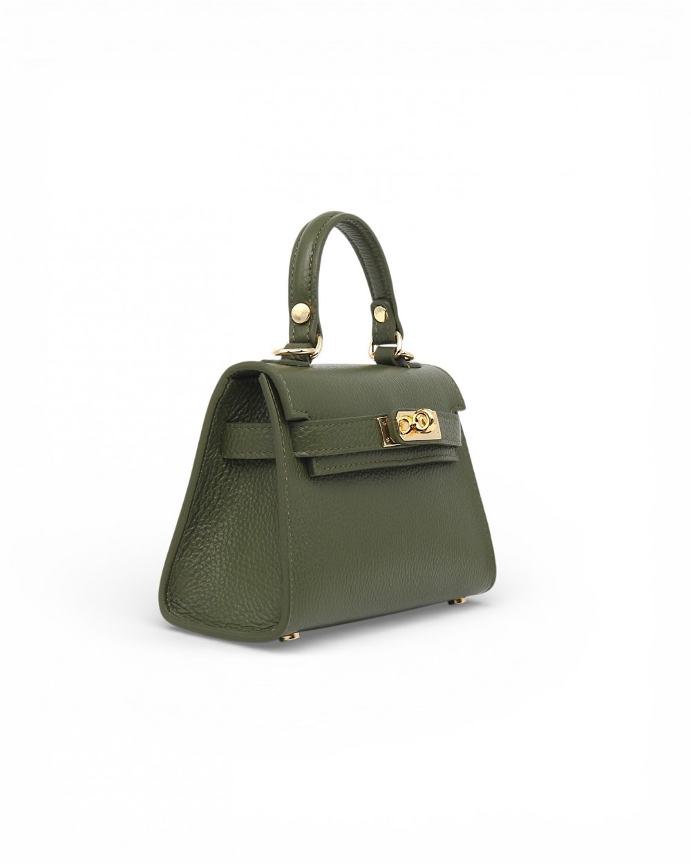 Geanta piele naturala dama verde Made in Italy Geanta piele naturala dama verde Made in Italy