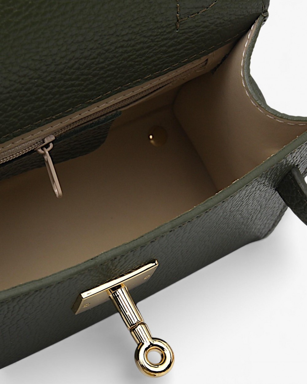 Geanta piele naturala dama verde Made in Italy Geanta piele naturala dama verde Made in Italy