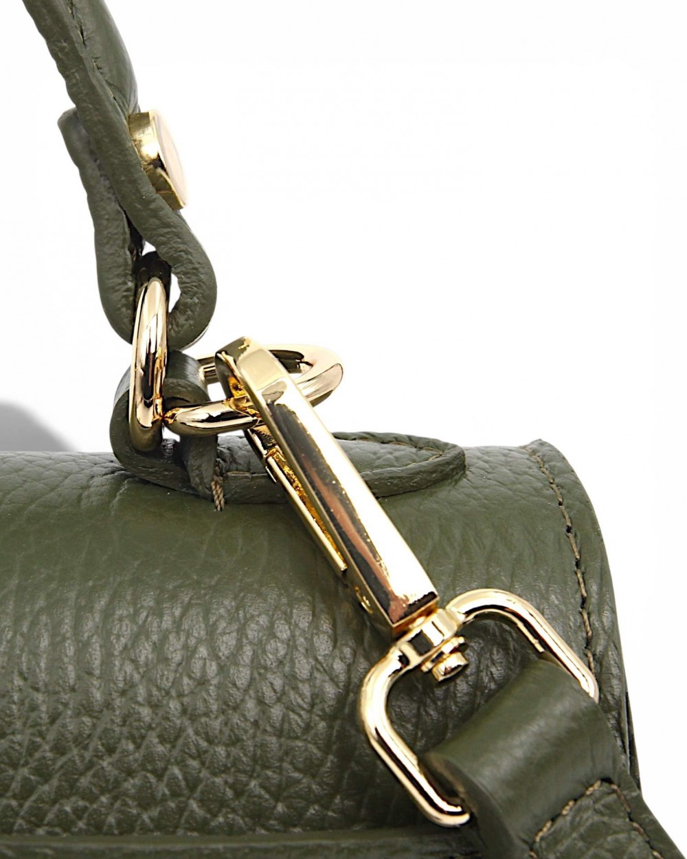 Geanta piele naturala dama verde Made in Italy Geanta piele naturala dama verde Made in Italy