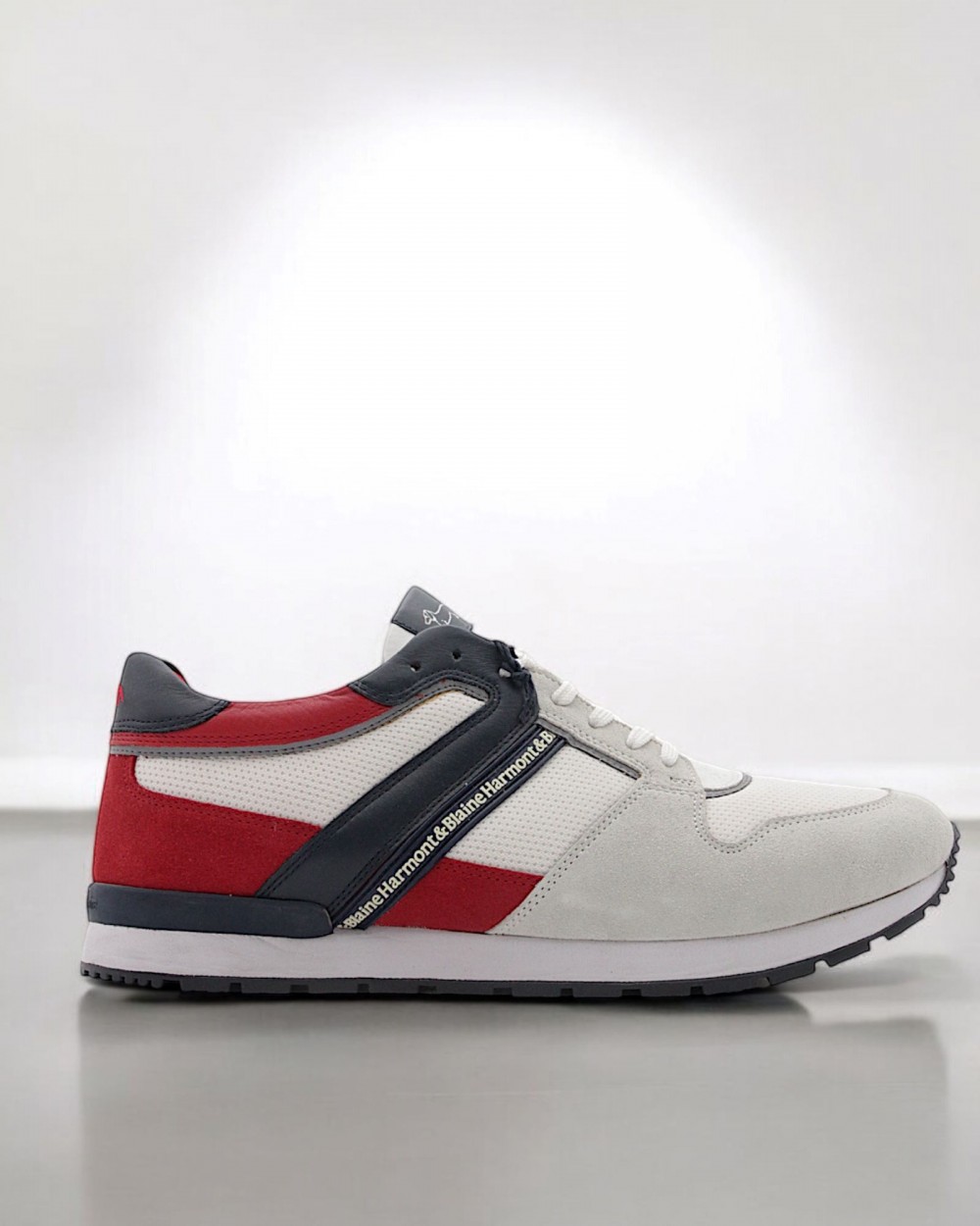 Sneakersi Albi Harmont & Blaine Barbati Piele Sneakersi Albi Harmont & Blaine Barbati Piele