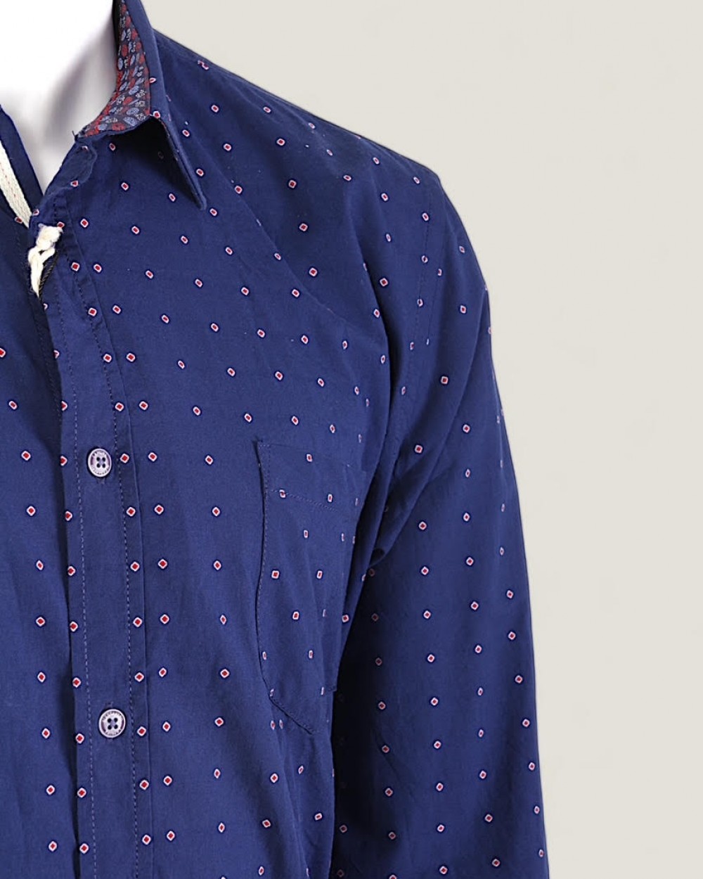 Camasa Barbati Alessandro Lamura Milano Casual Albastra Made in Italy