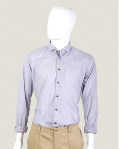 Camasa Barbati Alessandro Lamura Milano Casual cu Dungi Fine Made in Italy