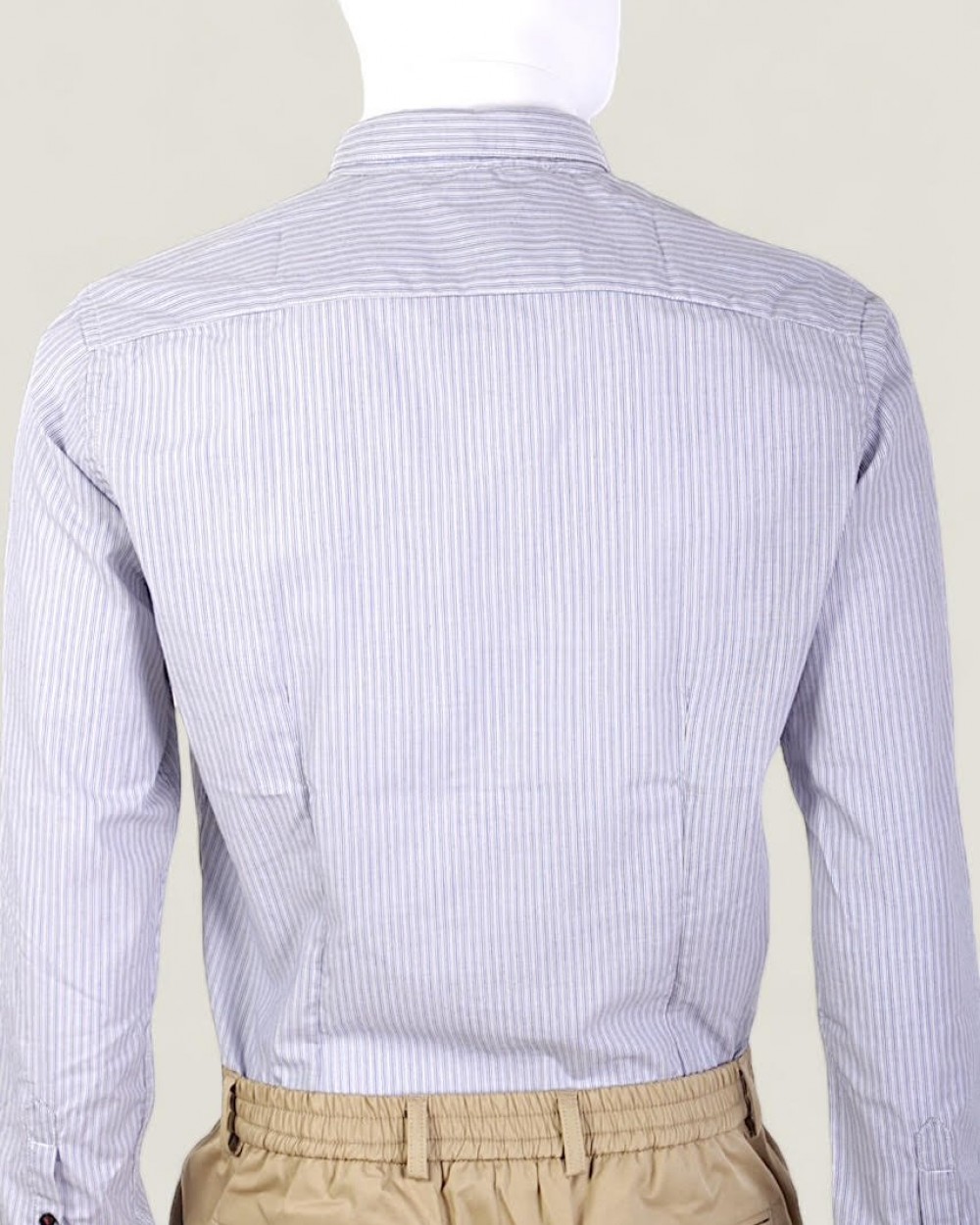 Camasa Barbati Alessandro Lamura Milano Casual cu Dungi Fine Made in Italy