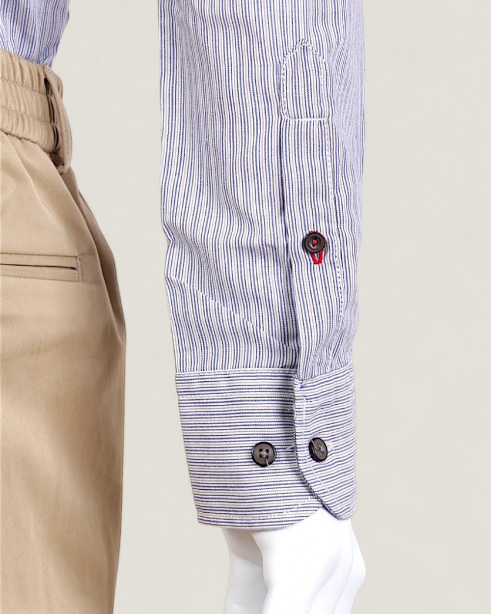 Camasa Barbati Alessandro Lamura Milano Casual cu Dungi Fine Made in Italy