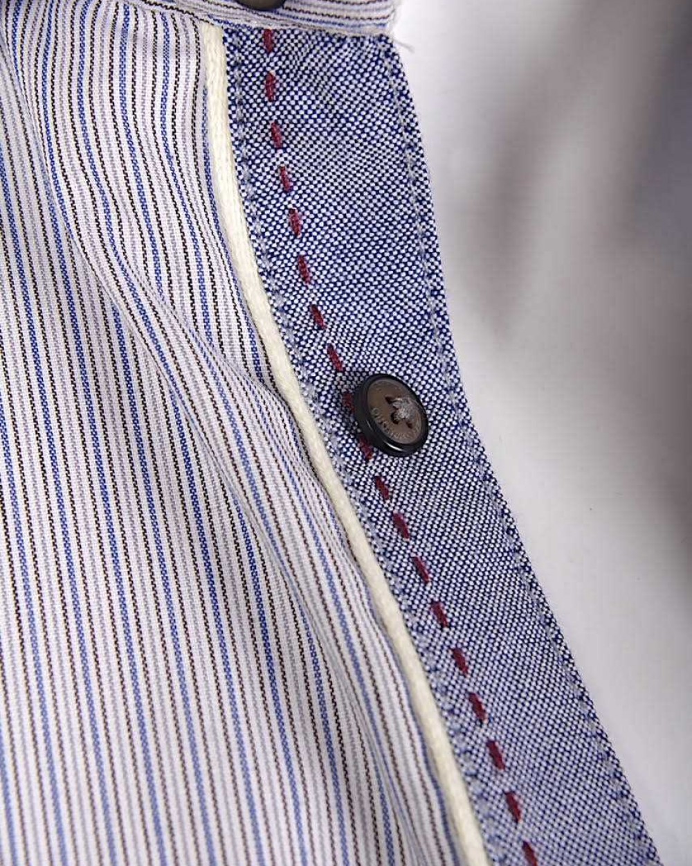 Camasa Barbati Alessandro Lamura Milano Casual cu Dungi Fine Made in Italy
