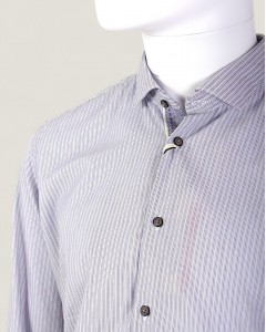 Camasa Barbati Alessandro Lamura Milano Casual cu Dungi Fine Made in Italy