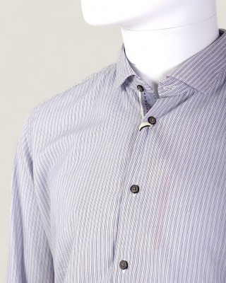 Camasa Barbati Alessandro Lamura Milano Casual cu Dungi Fine Made in Italy