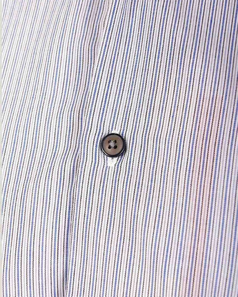 Camasa Barbati Alessandro Lamura Milano Casual cu Dungi Fine Made in Italy