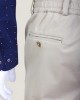 Pantaloni Barbati Bej Confort Fit cu Elastic In Talie Slim Fit La Figura Pantaloni Barbati Bej Confort Fit cu Elastic In Talie Slim Fit La Figura