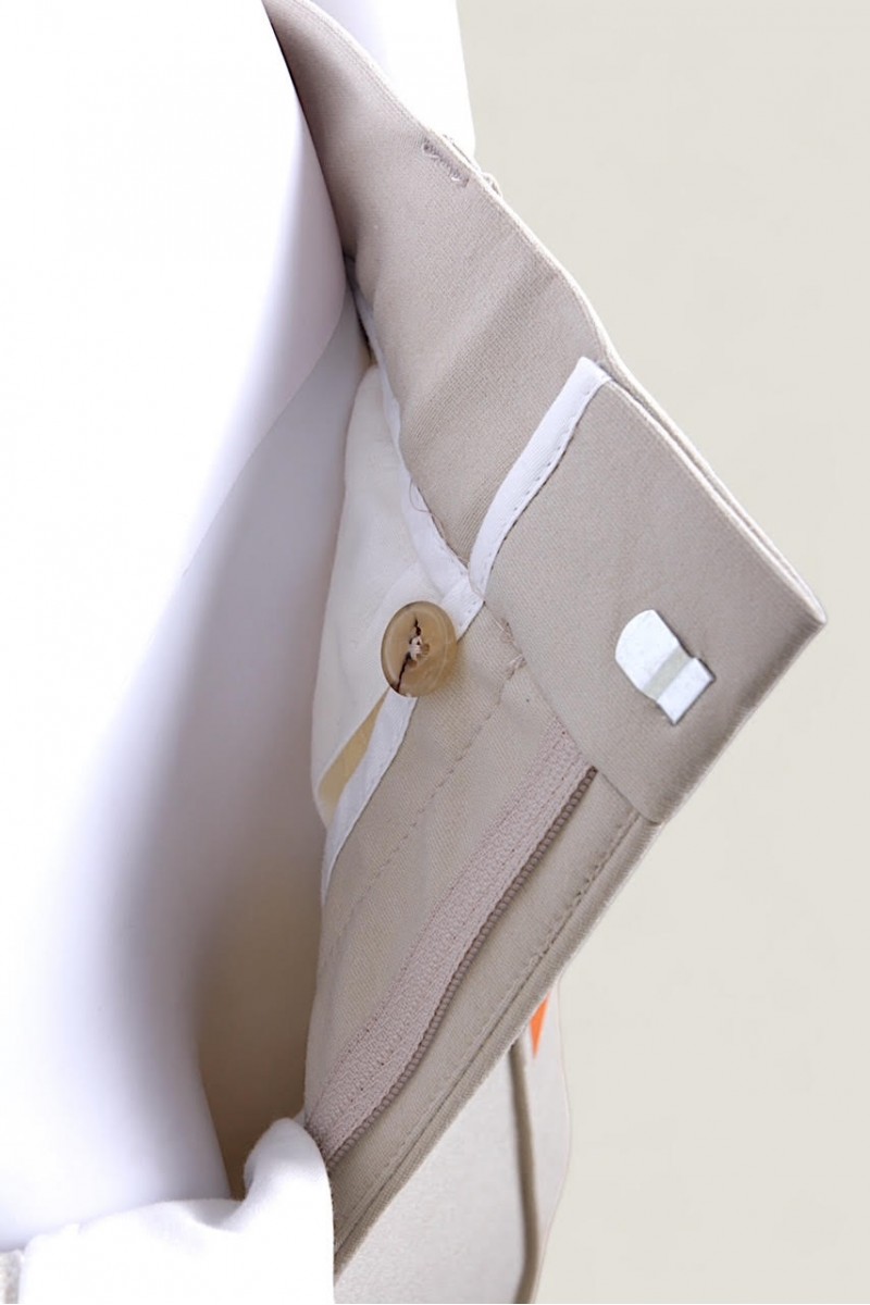Pantaloni Barbati Bej Confort Fit cu Elastic In Talie Slim Fit La Figura Pantaloni Barbati Bej Confort Fit cu Elastic In Talie Slim Fit La Figura