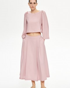 FUSTA LUMINA MIDI ROZ