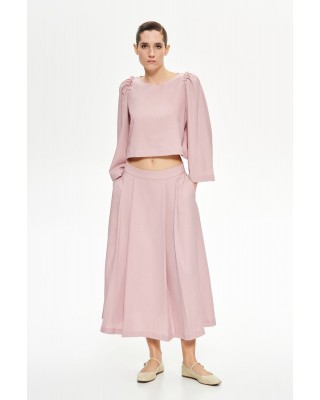 FUSTA LUMINA MIDI ROZ