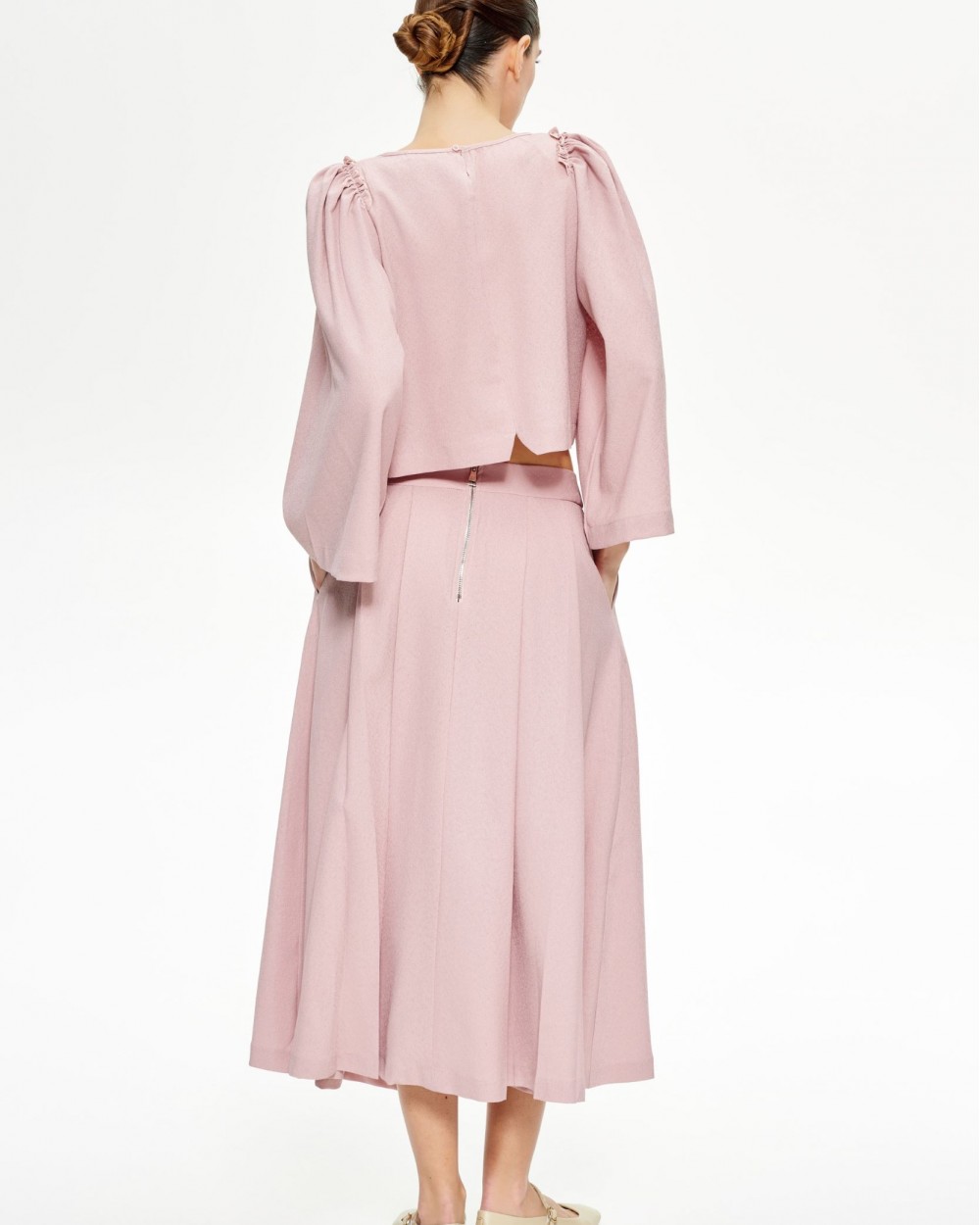 FUSTA LUMINA MIDI ROZ