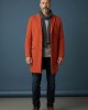 Palton barbati lana caramiziu