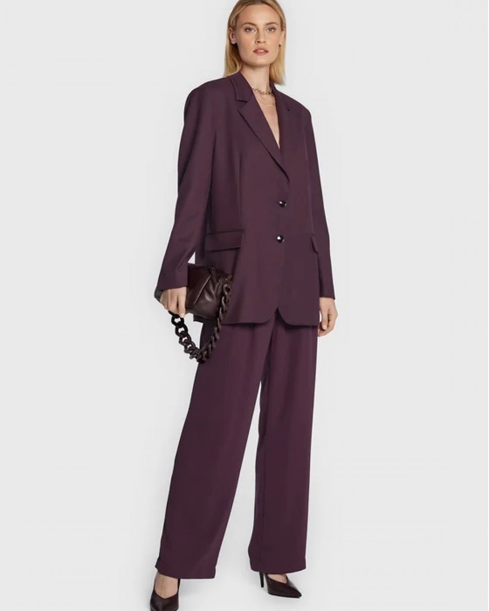  Sacou Patrizia Pepe Oversize Violet marimea 42IT