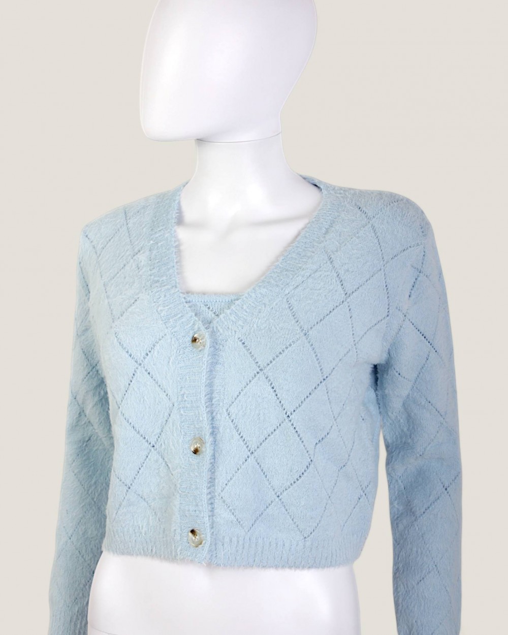 Set Pulover si Top Bleu Ciel Occult Italy