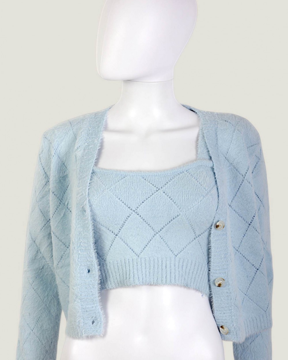 Set Pulover si Top Bleu Ciel Occult Italy