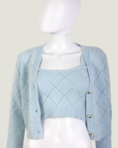 Set Pulover si Top Bleu Ciel Occult Italy