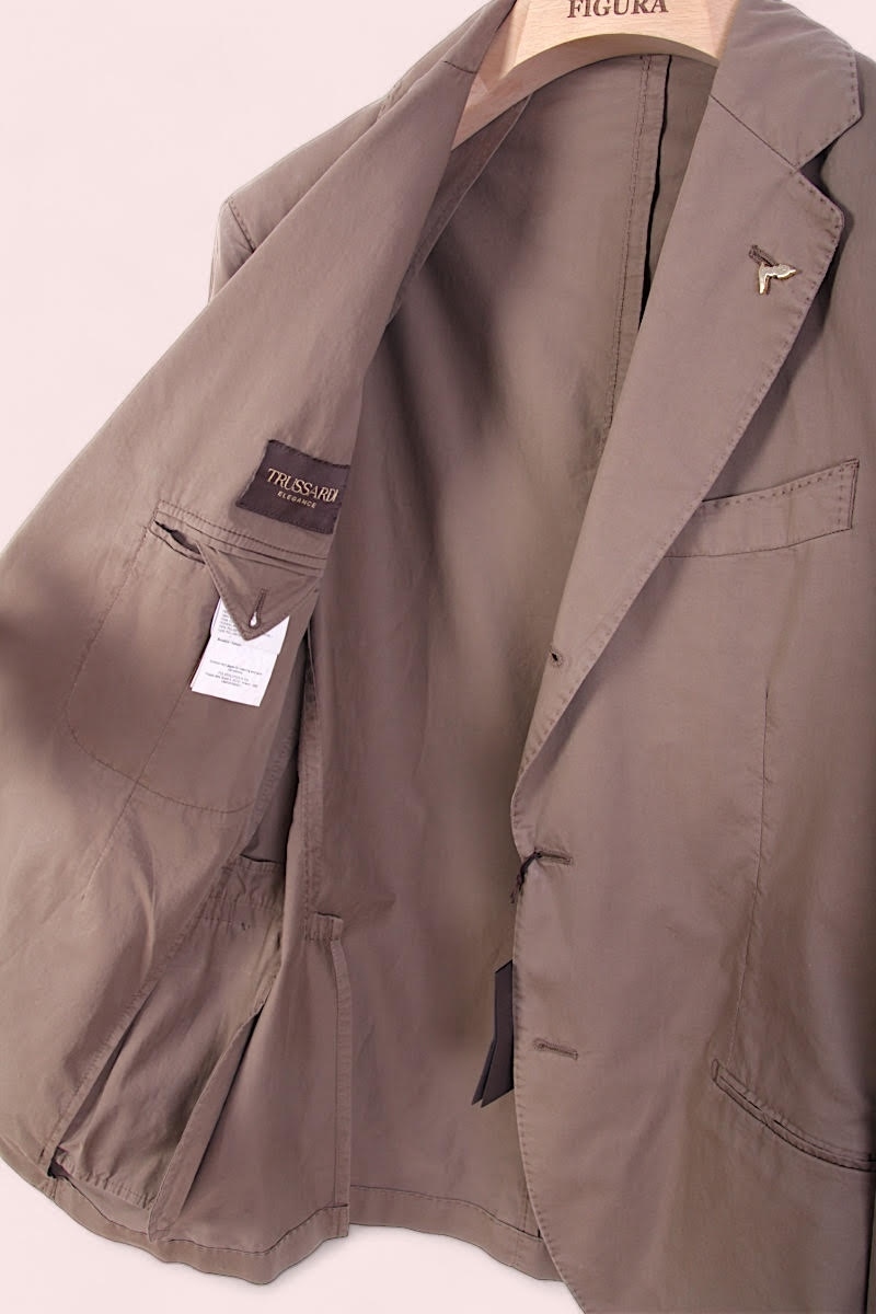 Sacou Casual Barbati Trussardi Bumbac Bej Sacou Casual Barbati Trussardi Bumbac Bej