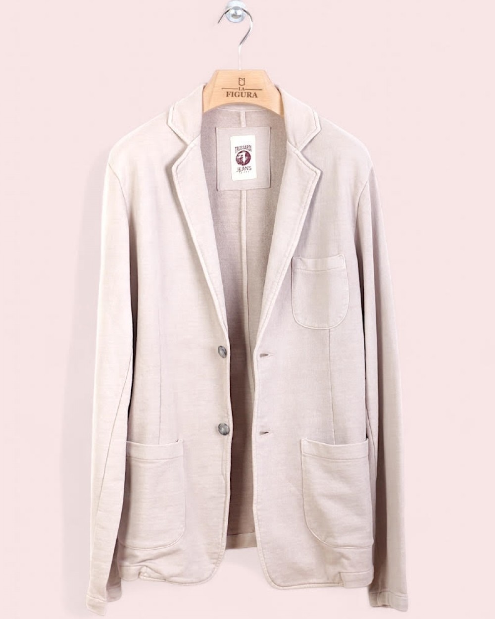 Sacou Casual Barbati Trussardi Bumbac Cream