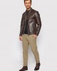 Geaca Imitatie de Piele Biker Barbati Trussardi Geaca Imitatie de Piele Biker Barbati Trussardi